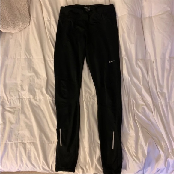 Nike Black Running Leggings - Picture 1 of 4